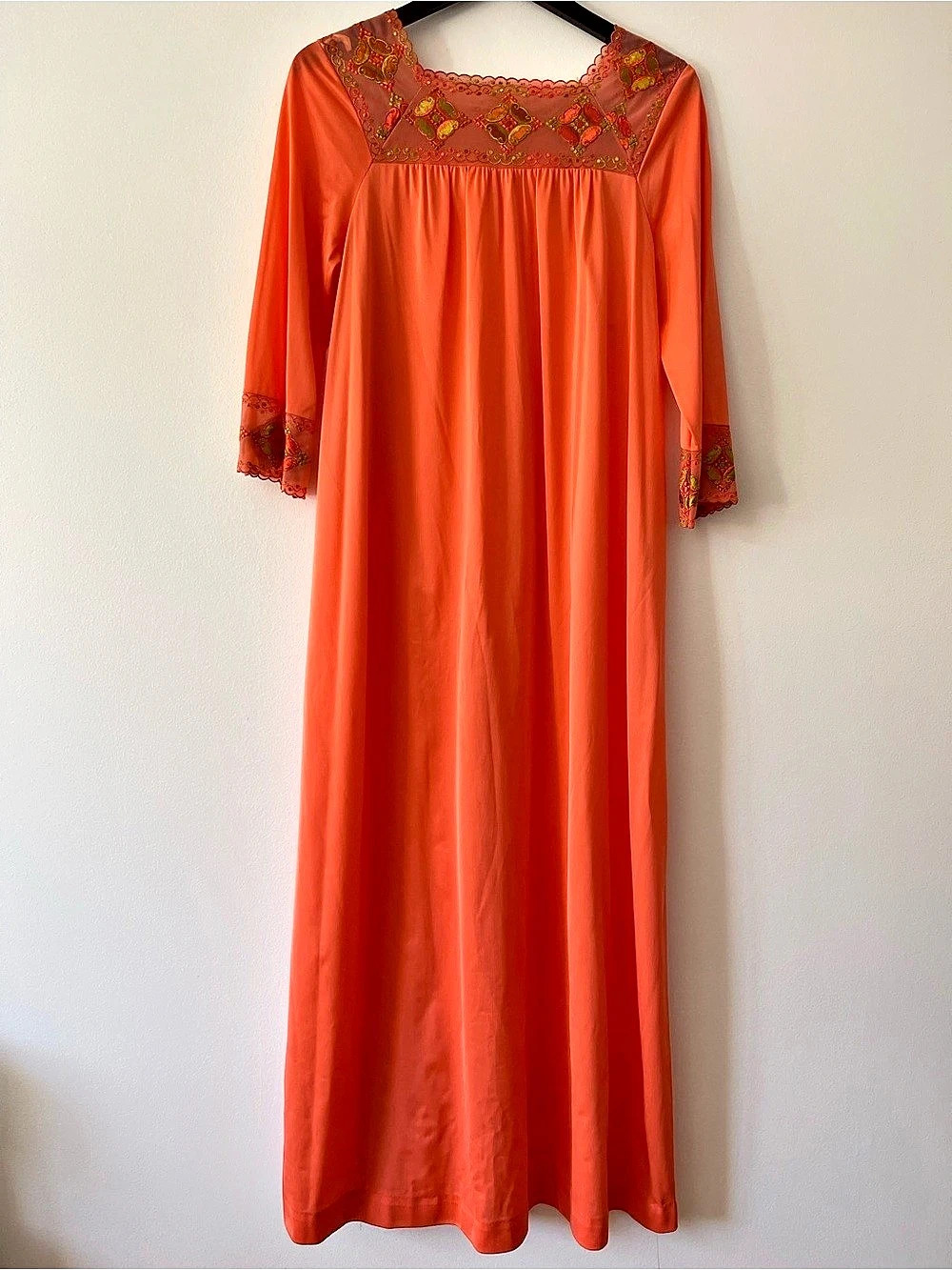 Gossard Artemis Maxi Nightgown Orange Size Medium